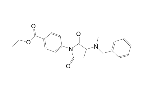 benzoic acid, 4-[3-[methyl(phenylmethyl)amino]-2,5-dioxo-1-pyrrolidinyl]-, ethyl ester