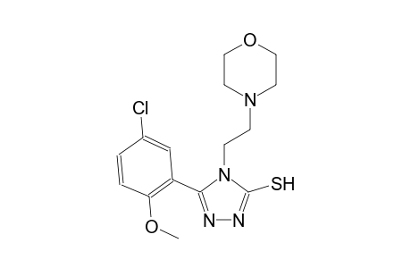 4H-1,2,4-triazole-3-thiol, 5-(5-chloro-2-methoxyphenyl)-4-[2-(4-morpholinyl)ethyl]-