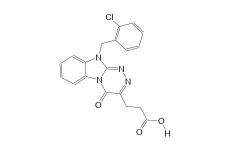 [1,2,4]triazino[4,3-a]benzimidazole-3-propanoic acid, 10-[(2-chlorophenyl)methyl]-4,10-dihydro-4-oxo-