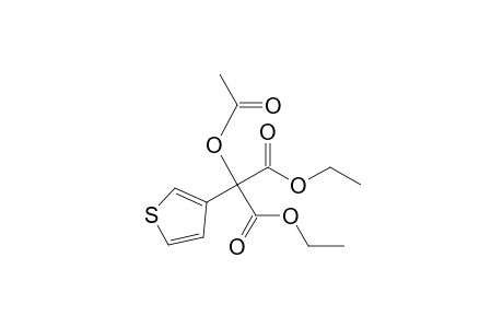 Diethyl 2-acetoxy-2-(3-thienyl)propanedioate