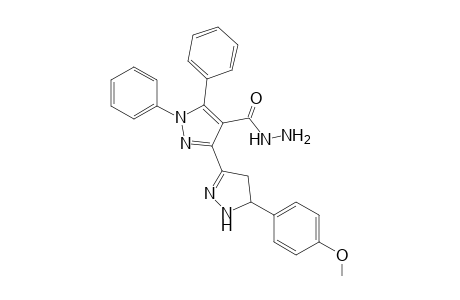 5'-(4-Methoxyphenyl)-1,5-diphenyl-4',5'-dihydro-1H,1'H-[3,3'-bipyrazole]-4-carbohydrazide