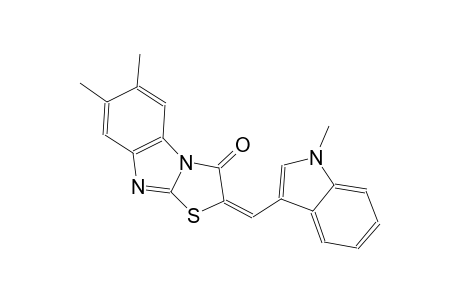 thiazolo[3,2-a]benzimidazol-3(2H)-one, 6,7-dimethyl-2-[(1-methyl-1H-indol-3-yl)methylene]-, (2E)-