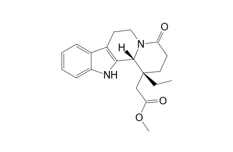 1,14-Secoeburnamenin-14-oic acid, 14,15-dihydro-19-oxo-, methyl ester, (.+-.)-