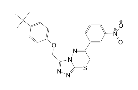 3-(4-tert-butyl-phenoxymethyl)-6-(3-nitro-phenyl)-7H-[1,2,4]triazolo[3,4-b][1,3,4]thiadiazine