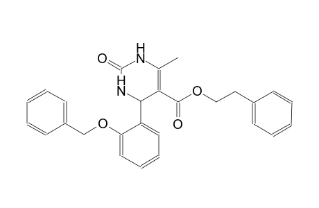 2-phenylethyl 4-[2-(benzyloxy)phenyl]-6-methyl-2-oxo-1,2,3,4-tetrahydro-5-pyrimidinecarboxylate