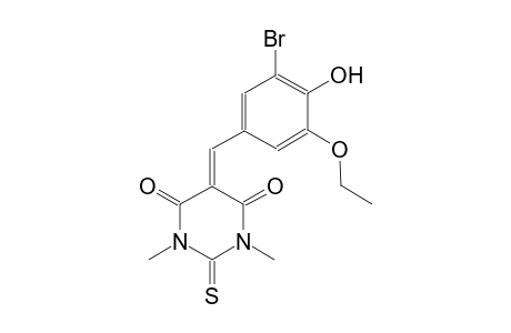 5-(3-bromo-5-ethoxy-4-hydroxybenzylidene)-1,3-dimethyl-2-thioxodihydro-4,6(1H,5H)-pyrimidinedione
