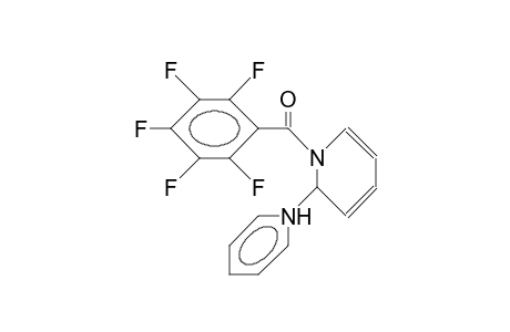 1-Pentafluorobenzoyl-2-dihydropyridinyl-pyrimidinium cation