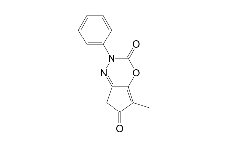 5-Methyl-2-phenyl-3,6-dioxo-6H,7H-cyclopent[e][1,3,4]oxadiazine