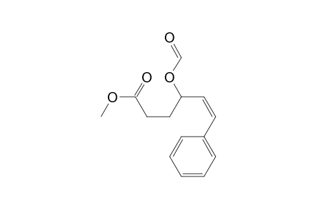 4-FORMYLOXY-6-PHENYLHEX-5(Z)-ENOIC-ACID-METHYLESTER
