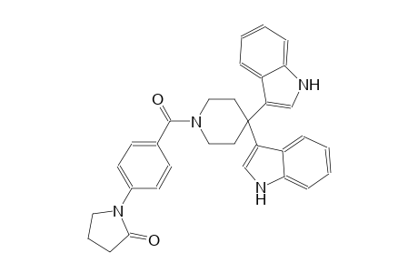 2-pyrrolidinone, 1-[4-[[4,4-di(1H-indol-3-yl)-1-piperidinyl]carbonyl]phenyl]-