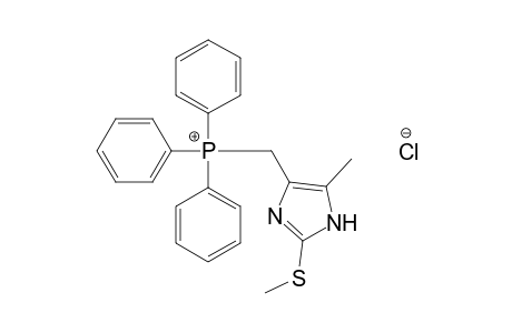 {[5-methyl-2-(methylthio)imidazol-4-yl]methyl}triphenylphosphonium chloride