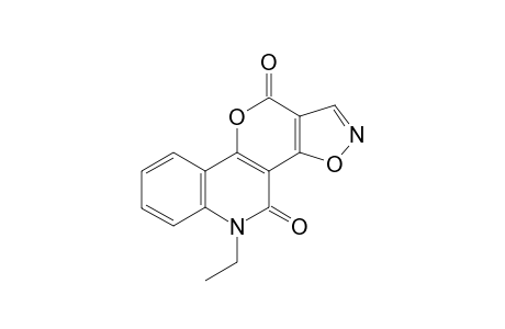 10-Ethyl-4H-isoxazolo[5,4:4,5]pyrano[3,2-c]quinoline-4,11(10H)-dione