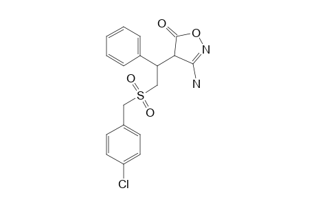 3-AMINO-4-[2'-(4-CHLOROPHENYLSULFONYL)-1'-PHENYLETHYL]-ISOXAZOL-5-ONE