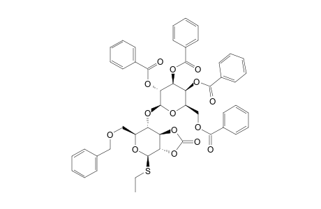 ETHYL-6-O-BENZYL-2,3-O-CARBONATE-4-O-(2,3,4,6-TETRA-O-BENZYOL-BETA-D-GALACTOPYRANOSYL)-1-THIO-BETA-D-GLUCOPYRANOSIDE