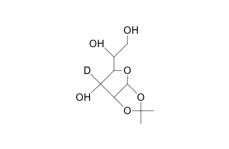 1,2-O-Isopropylidene-3-deuterio.alpha.-D-ribohexofuranose
