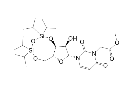 Methyl 3',5'-O-(1,1,3,3-Tetraisopropyldisiloxane-1,3-diyl)uridine-3-acetate