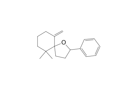 1-Oxaspiro[4.5]decane, 6,6-dimethyl-10-methylene-2-phenyl-
