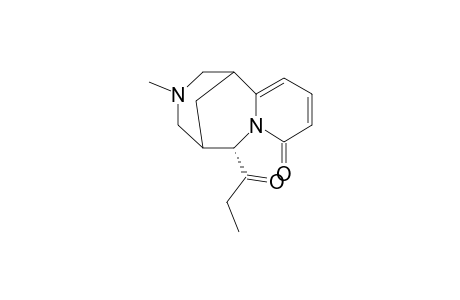 N-Methyl-6.alpha.-propionyl-1,2,3,4,5,6-hexahydro-1,5-methanopyrido[1,2-a][1,5]diazocin-8-one