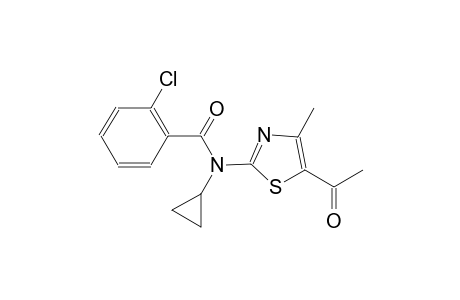 N-(5-acetyl-4-methyl-1,3-thiazol-2-yl)-2-chloro-N-cyclopropylbenzamide