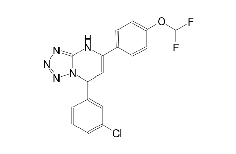 7-(3-chlorophenyl)-5-[4-(difluoromethoxy)phenyl]-4,7-dihydrotetraazolo[1,5-a]pyrimidine