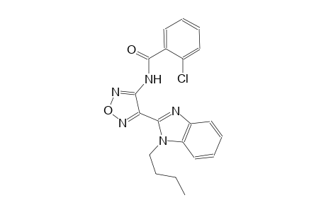 N-[4-(1-butyl-1H-benzimidazol-2-yl)-1,2,5-oxadiazol-3-yl]-2-chlorobenzamide