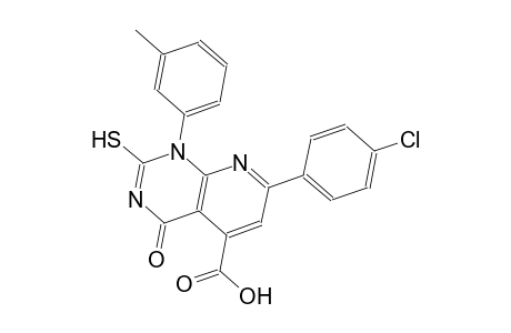 pyrido[2,3-d]pyrimidine-5-carboxylic acid, 7-(4-chlorophenyl)-1,4-dihydro-2-mercapto-1-(3-methylphenyl)-4-oxo-