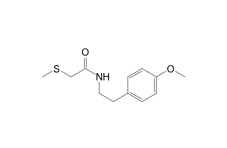 N-[2-(4-methoxyphenyl)ethyl]-2-(methylthio)acetamide
