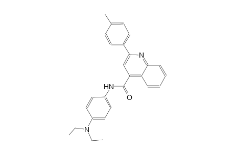 4-quinolinecarboxamide, N-[4-(diethylamino)phenyl]-2-(4-methylphenyl)-