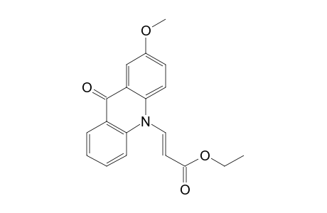 (E)-3-(2-methoxy-9-oxo-10-acridinyl)-2-propenoic acid ethyl ester