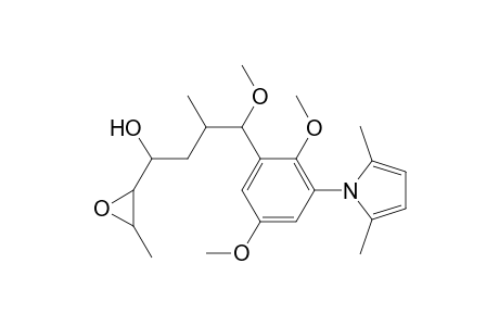 L-altro-Heptitol, 2,3-anhydro-1,5,6-trideoxy-7-C-[3-(2,5-dimethyl-1H-pyrro-1-yl)-2,5-dimethoxyphenyl]-6-methyl-7-O-methyl-, (7R)-