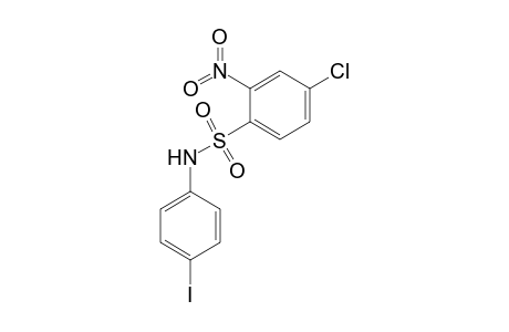 4-Chloro-N-(4-iodo-phenyl)-2-nitro-benzenesulfonamide