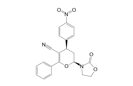 (2RS,4SR)-3,4-Dihydro-4-(p-nitrophenyl)-6-phenyl-2-(2'-oxo-3'-oxazolidinyl)-2H-pyran-5-carbonitrile