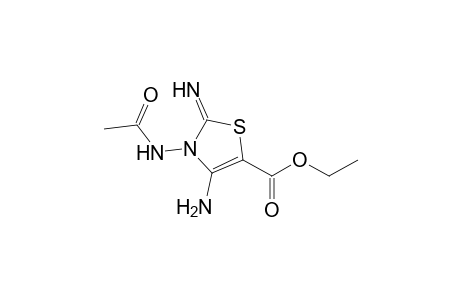 3-Acetamido-4-amino-2-imino-4-thiazoline-5-carboxylic acid ethyl ester