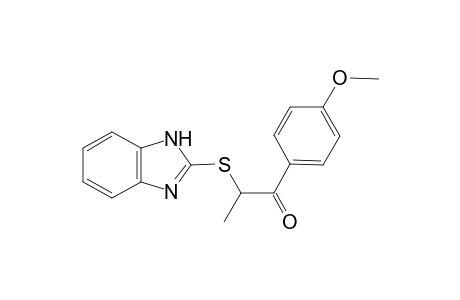 2-(1H-Benzimidazol-2-ylsulfanyl)-1-(4-methoxyphenyl)-1-propanone