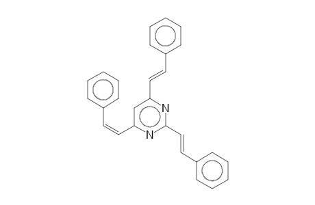 2,4,6-Tris[(E)-2-phenylethenyl]pyrimidine