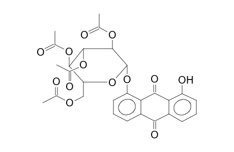 1-HYDROXY-8-(2',3',4',6'-TETRA-O-ACETYL-BETA-D-GLUCOPYRANOSYLOXY)-9,10-ANTHRAQUINONE