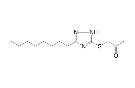 1-[(3-octyl-1H-1,2,4-triazol-5-yl)sulfanyl]acetone