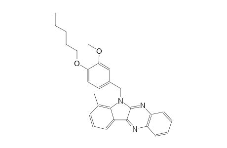 6-[3-methoxy-4-(pentyloxy)benzyl]-7-methyl-6H-indolo[2,3-b]quinoxaline
