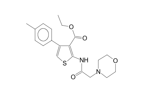 N-(3-ethoxycarbonyl-4-p-tolyl-2-thienyl)-2-morpholinoacetamide