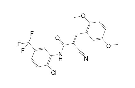(2E)-N-[2-chloro-5-(trifluoromethyl)phenyl]-2-cyano-3-(2,5-dimethoxyphenyl)-2-propenamide