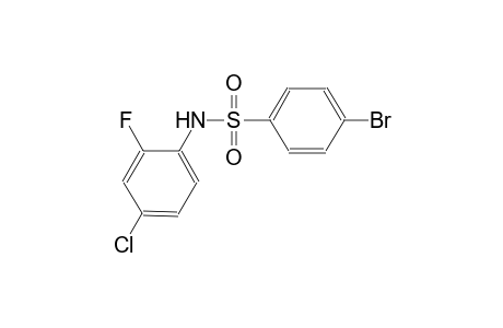 4-bromo-N-(4-chloro-2-fluorophenyl)benzenesulfonamide