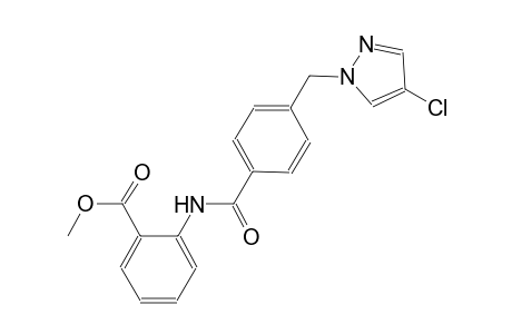 methyl 2-({4-[(4-chloro-1H-pyrazol-1-yl)methyl]benzoyl}amino)benzoate