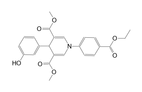 3,5-pyridinedicarboxylic acid, 1-[4-(ethoxycarbonyl)phenyl]-1,4-dihydro-4-(3-hydroxyphenyl)-, dimethyl ester