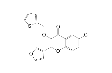 6-CHLORO-2-(3'-FURYL)-3-[(THIOPHEN-2-YL)-METHOXY]-4-OXO-4H-1-BENZOPYRAN