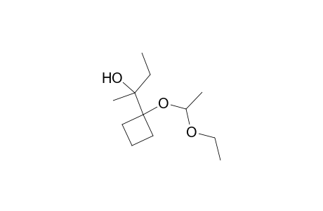 2-[1-(1-Ethoxy-ethoxy)-cyclobutyl]-butan-2-ol