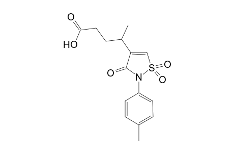 4-[2-(4-Methylphenyl)-1,1,3-trioxo-2,3-dihydro-1H-isothiazol-4-yl]pentanoic acid