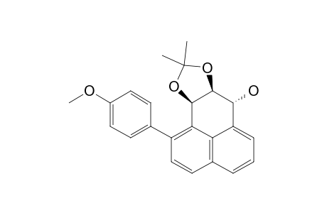 (1R*,2S*,3R*)-2,3-ACETONIDE-1,2,3-TRIHYDROXY-9-(4'-METHOXYPHENYL)-1H-PHENALENE