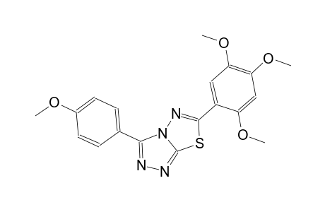 3-(4-methoxyphenyl)-6-(2,4,5-trimethoxyphenyl)[1,2,4]triazolo[3,4-b][1,3,4]thiadiazole