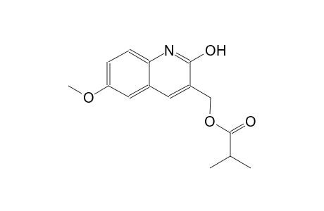 (2-hydroxy-6-methoxy-3-quinolinyl)methyl 2-methylpropanoate