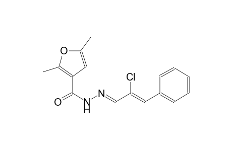 N'-[(E,2Z)-2-chloro-3-phenyl-2-propenylidene]-2,5-dimethyl-3-furohydrazide